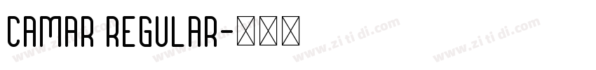 Camar Regular字体转换